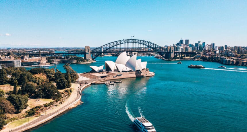 January 10, 2019. Sydney, Australia. Landscape aerial view of Sy